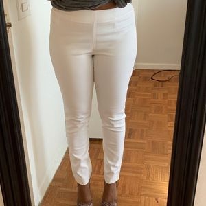 Theory Skinny White (Crop) Trousers